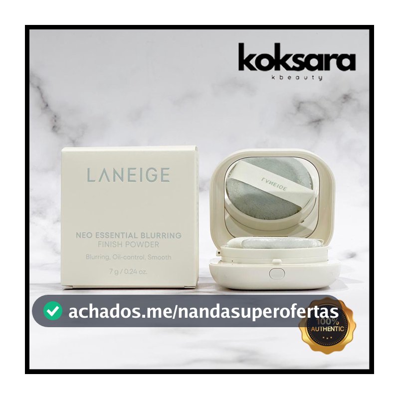 laneige neo essential blurring finish powder 7g, refill 7g