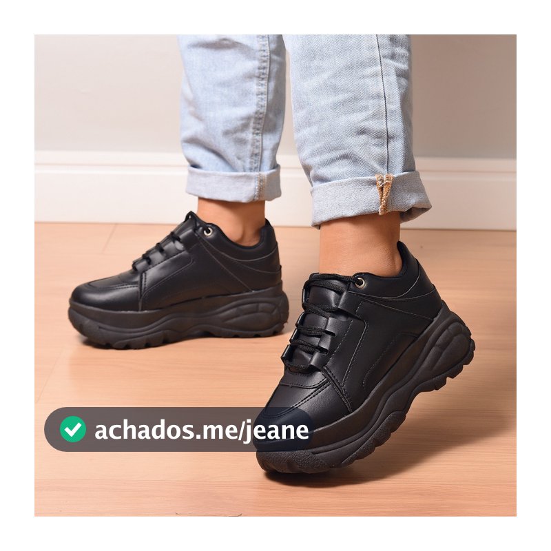 Tênis Plataforma Feminino Branco Tratorado Buffalo