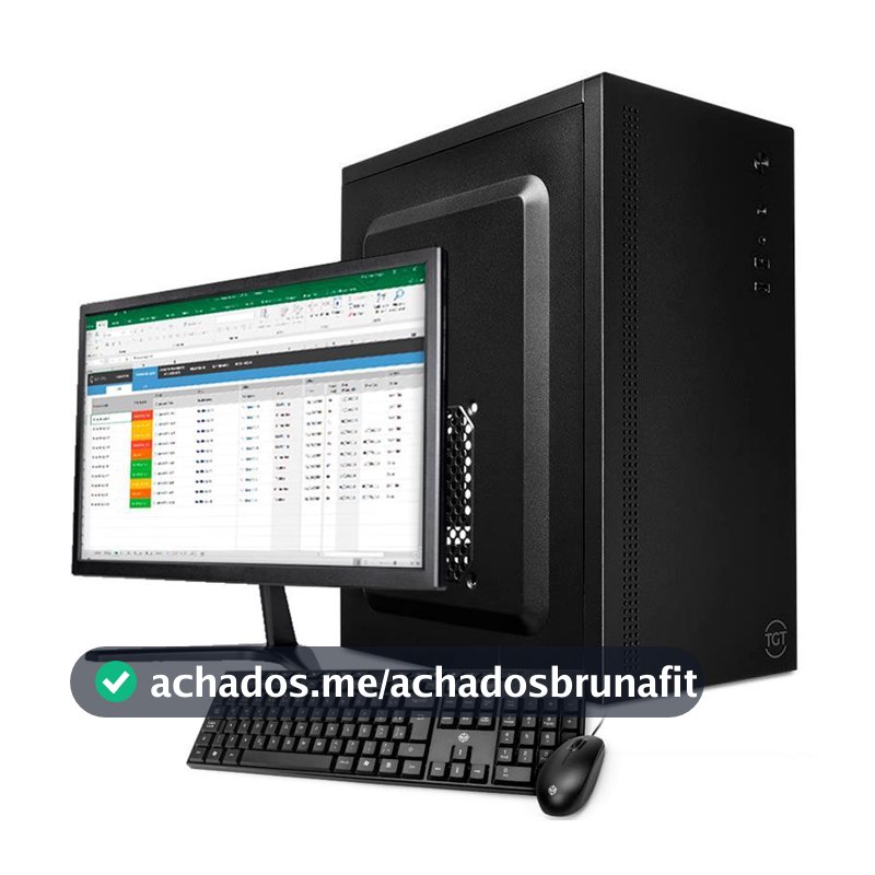 PC CPU Completo Mancer, Intel Core I5, 8GB De Memória Ram, SSD 240GB, Monitor + Teclado e mouse