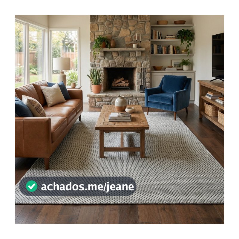 Tapete Sofisticado Para Sala E Quarto Clean 2,00x1,40 Lindo Com Antiderrapante