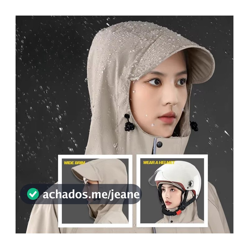Capa de chuva para carros elétricos, motocicletas a bateria, poncho longo à prova de chuva para homens e mulheres