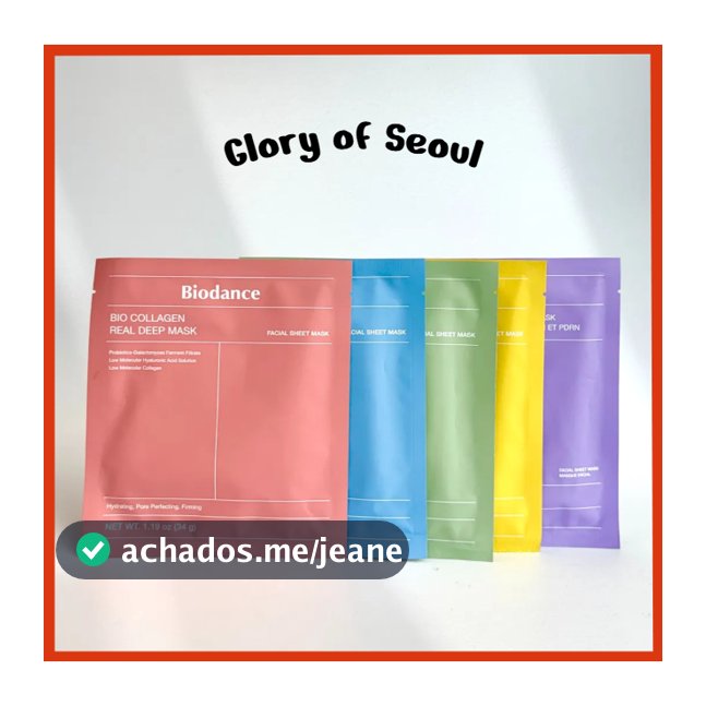 BIODANCE Mask Pack, 1sheet (5 Types) Bio-Collagen / Cera-nol / Refreshing Sea Kelp / Radiant Vita Niacinamide / Caviar PDRN
