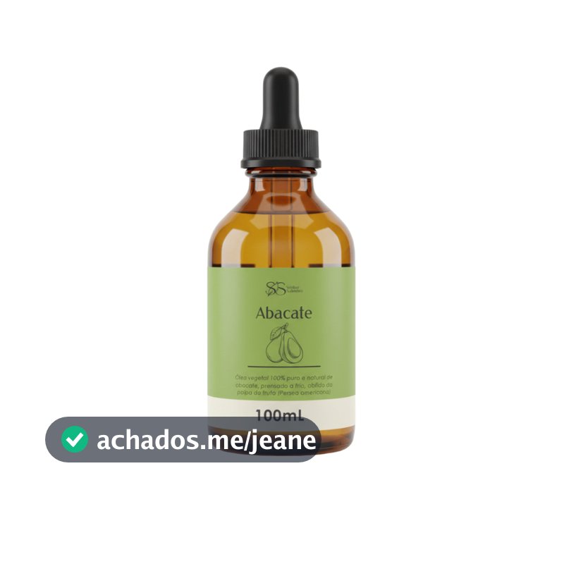 Óleo de Abacate 100% Puro Concentrado Extraído à Frio para Pele e Cabelo