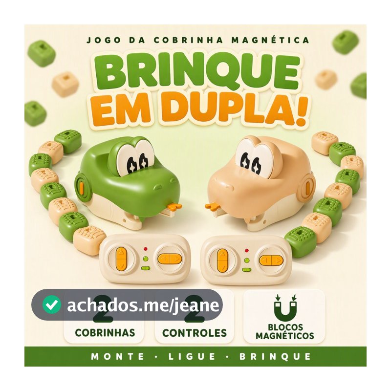 Carro De Controle Remoto Cobra Magnética Brinquedo 2 Jogadores Batalha Engolir Peças Recarregável