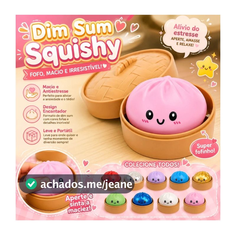 Squishy brinquedo squish Surpresa Antiestresse Bolinho Fofinho Macio tamanho Grande