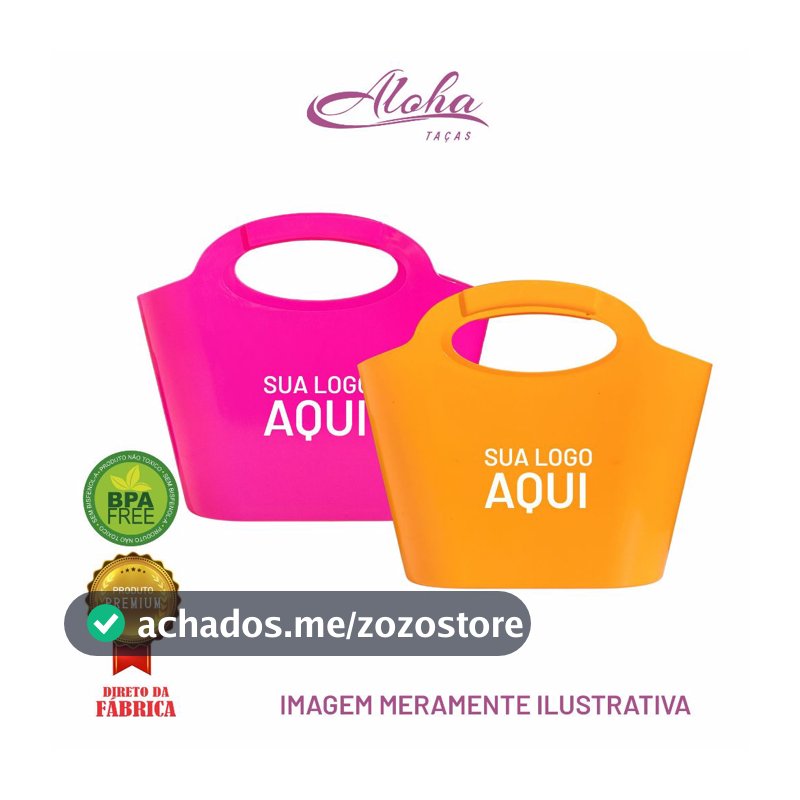 Kit 20 Bolsas Cooler 11 Litros Personalizadas - Balde de Gelo Bolsa Praia Piscina Cesta  Ice Bag Bolsa multiuso- Aloha