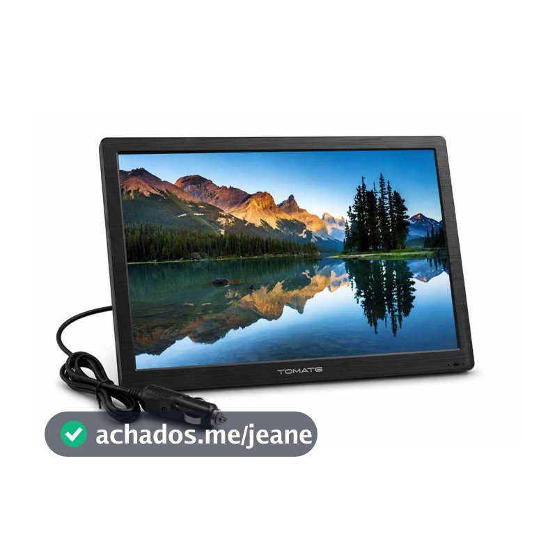 TV Portátil 14 polegadas HDMI \AV Bateria Interna voltagem 110-230v com acendedor 12v carro Caminhão
