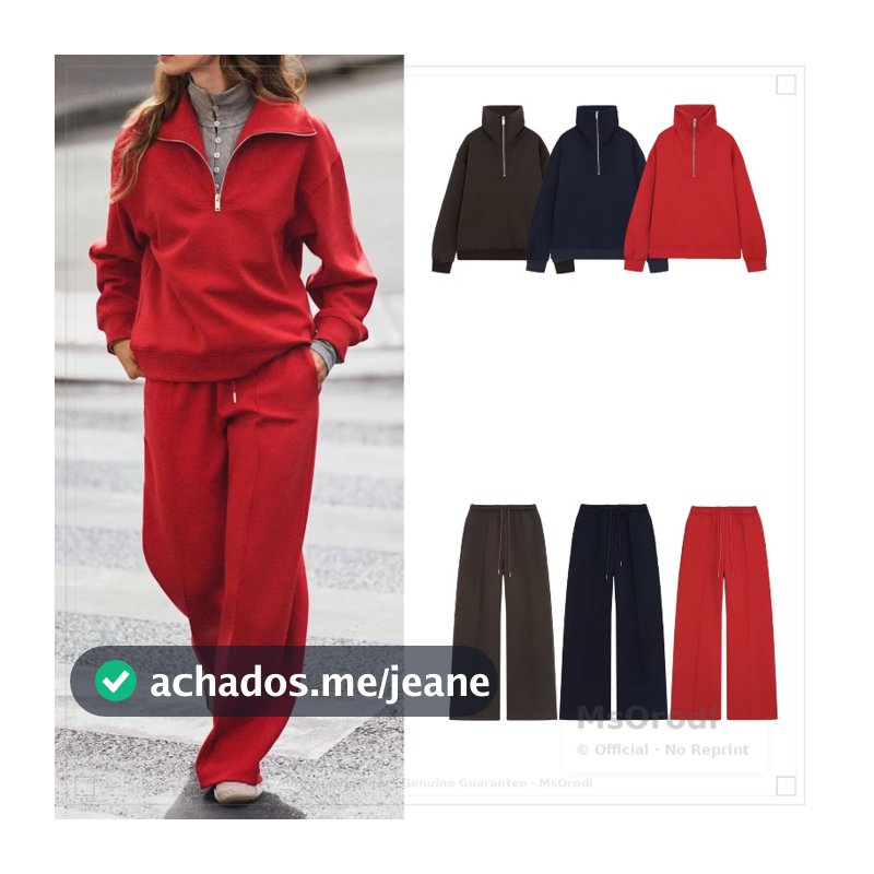 Novas calças femininas estilo europeu americano com zíper e Link 2335644 2335645