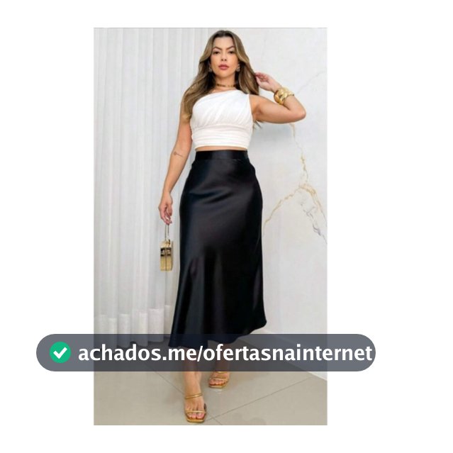 Saia acetinada  Cetin sólido longa  modelagem sereia