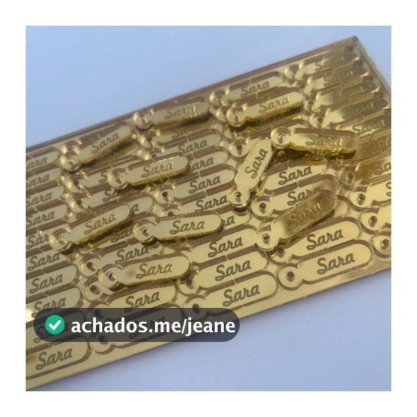 50/100/150 Tags Etiqueta Personalizadas em Acrílico Espelhado Para Lembrancinha Croche