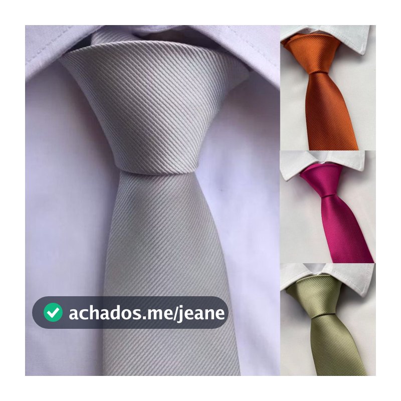 Gravata Masculina Varias Cores Slim e Semi Slim Riscadinha e Quadriculada
