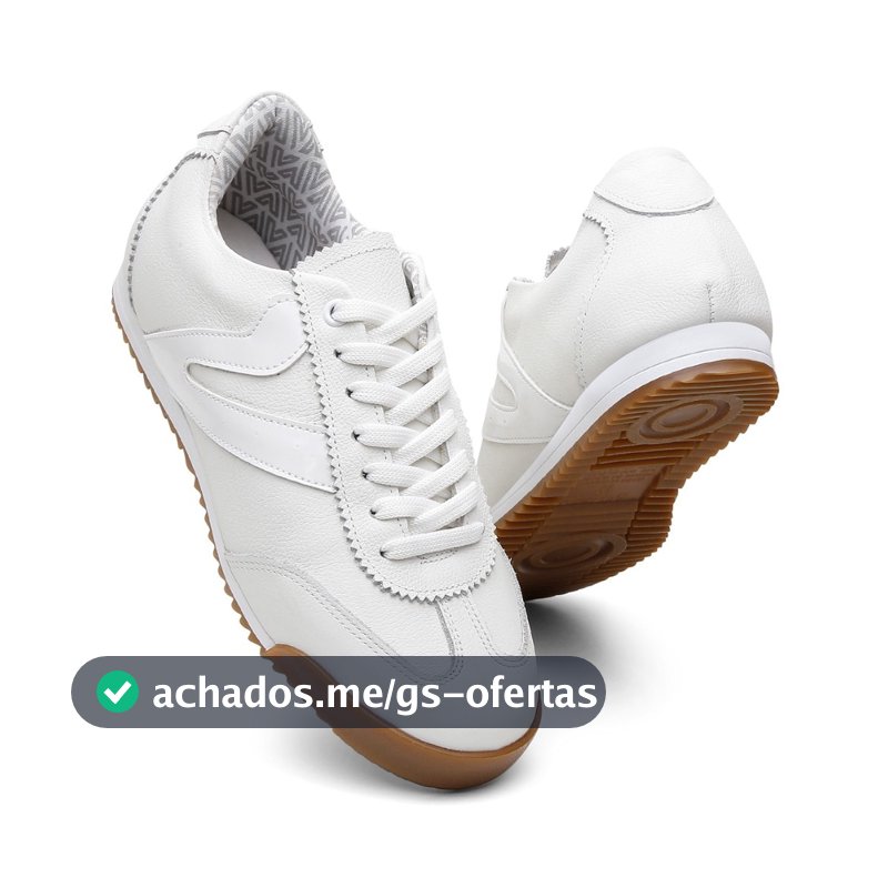 Tênis Feminino Vittal Couro Legítimo Naomi Casual Retrô Clássico