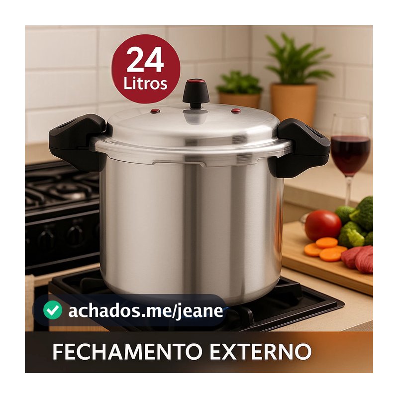 Panela Pressão 24L, 20L, 10L, 7L Alimento Frigideira Refeições Grande Porção Feijoada Restaurante Cozinhar