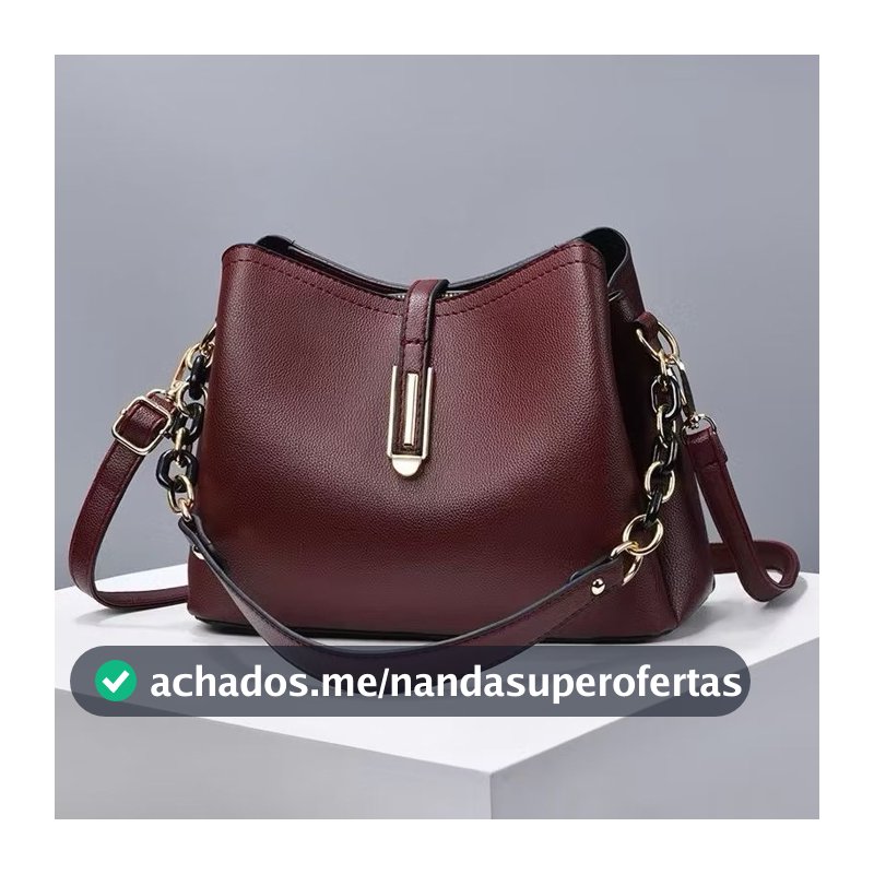 Bolsa Feminina Estilo Blogueira Chic para uso dia a dia 2 alças