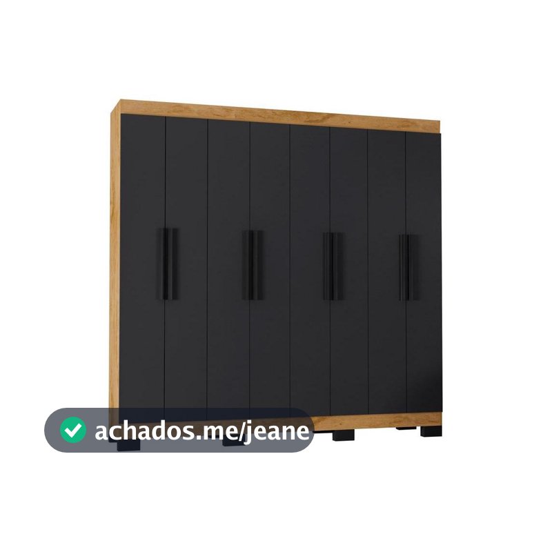 Guarda-roupa Casal 4 Gavetas 8 Portas Araplac Arouca