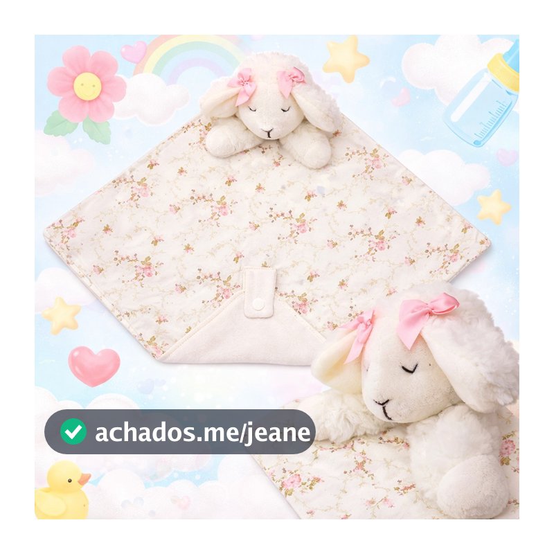 Naninha Para Bebê Com Porta Chupeta Ovelhinha Ovelha Modelos