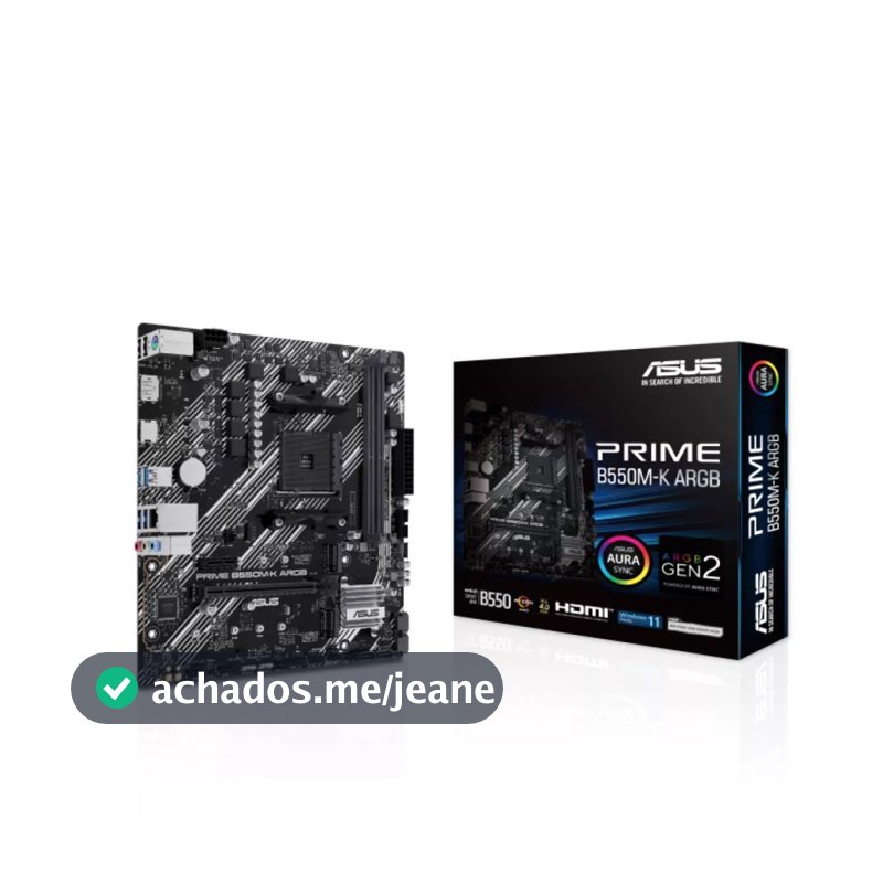 Placa Mãe Asus Prime  B550M-K ARGB 90MB1GC0-M0EAY0