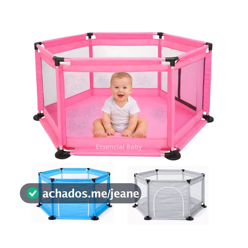 Cercadinho Infantil Hexagonal Desmontável Para Bebês Chiqueirinho
