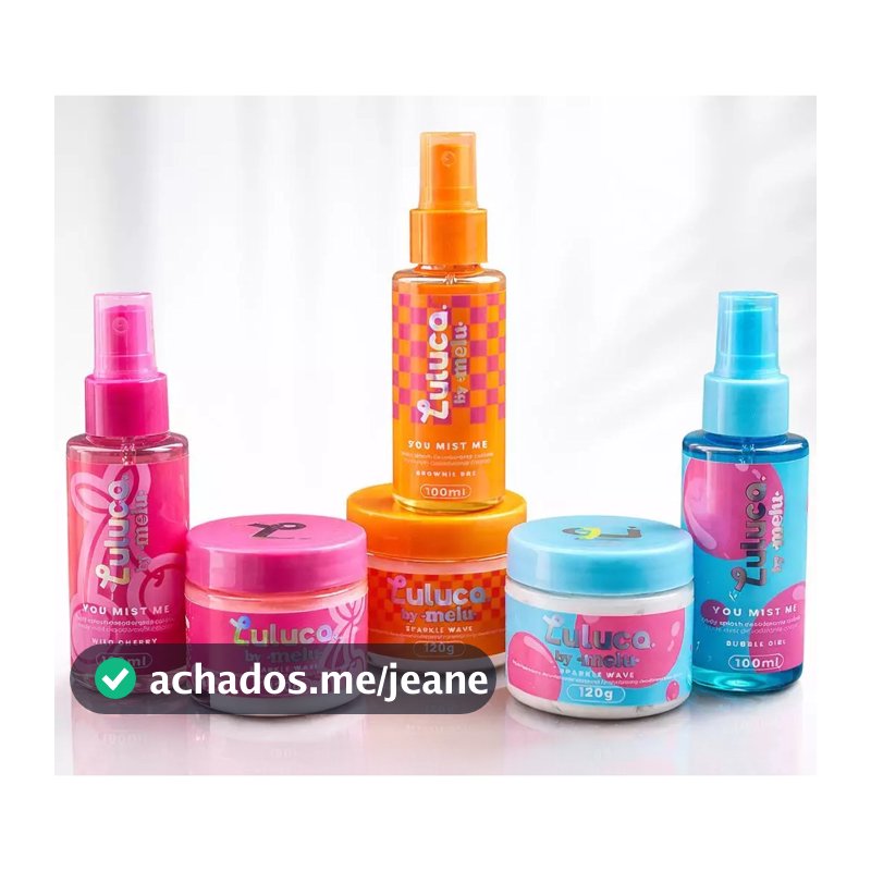 Luluca By Melu Kit Hidratante Corporal e Body Splash Ruby Rose