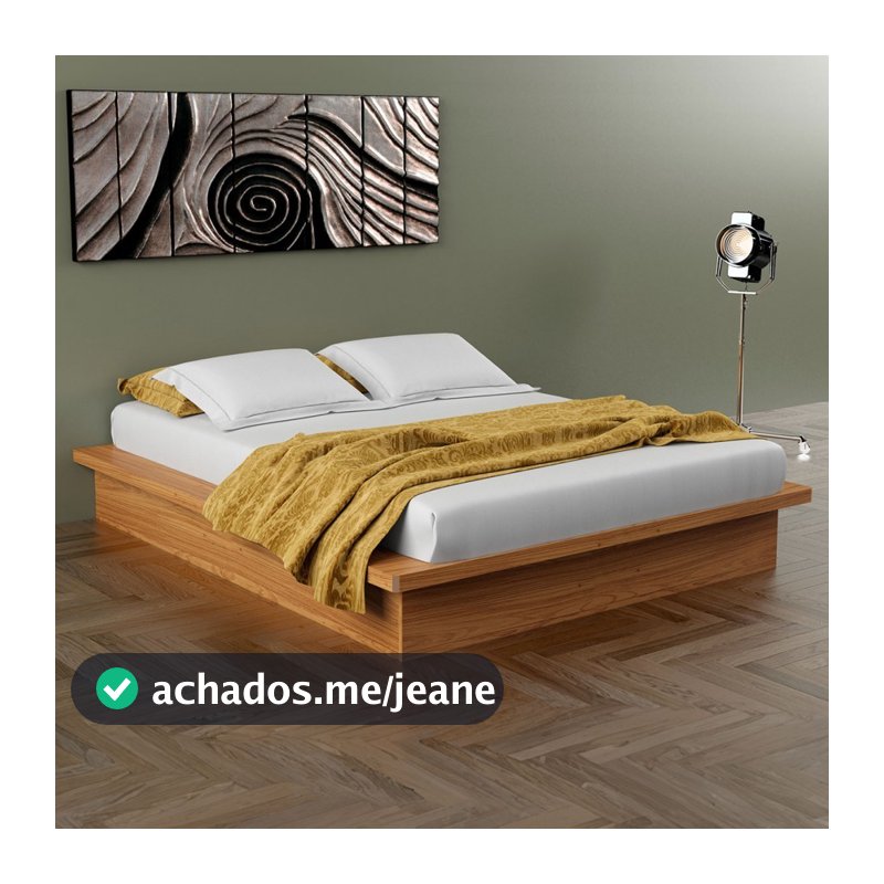 Cama de Casal King 100% Mdf Freijo - Dalla Costa