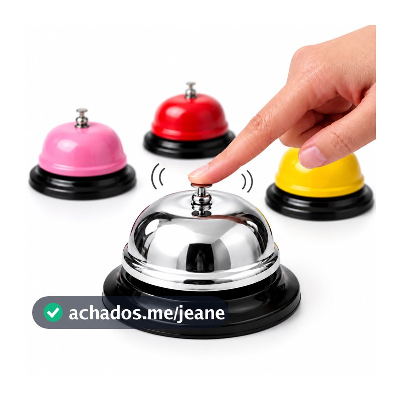 Sino Campainha Sineta de Mesa para Recepção Hotel Restaurante Balcão Atendimento