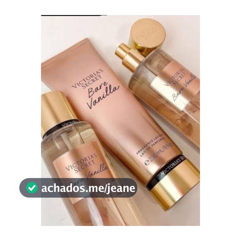 Kit Body Splash + Loção Hidratante Top Baunilha Bare Creme de HIdratação Perfume Corporal Inspiração