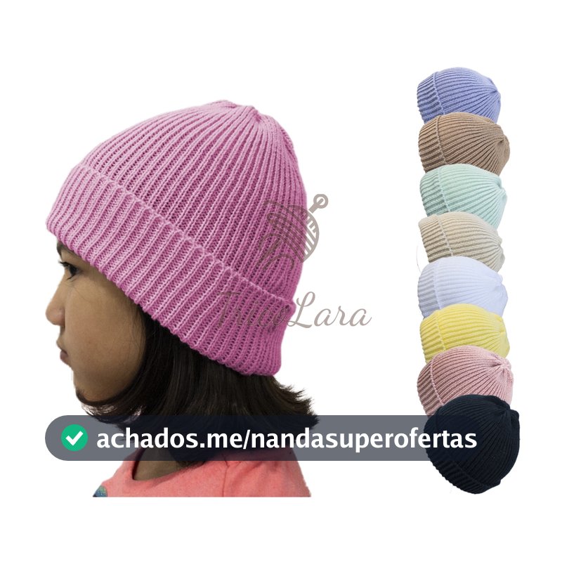 Touca De Frio Gorro Menino Menina Bebê Infantil Boina Unissex varias cores