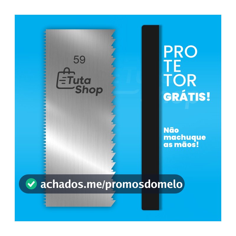 Espátula decorativa 59 em aço inox dois desenhos em um Espátula para Bolo inox