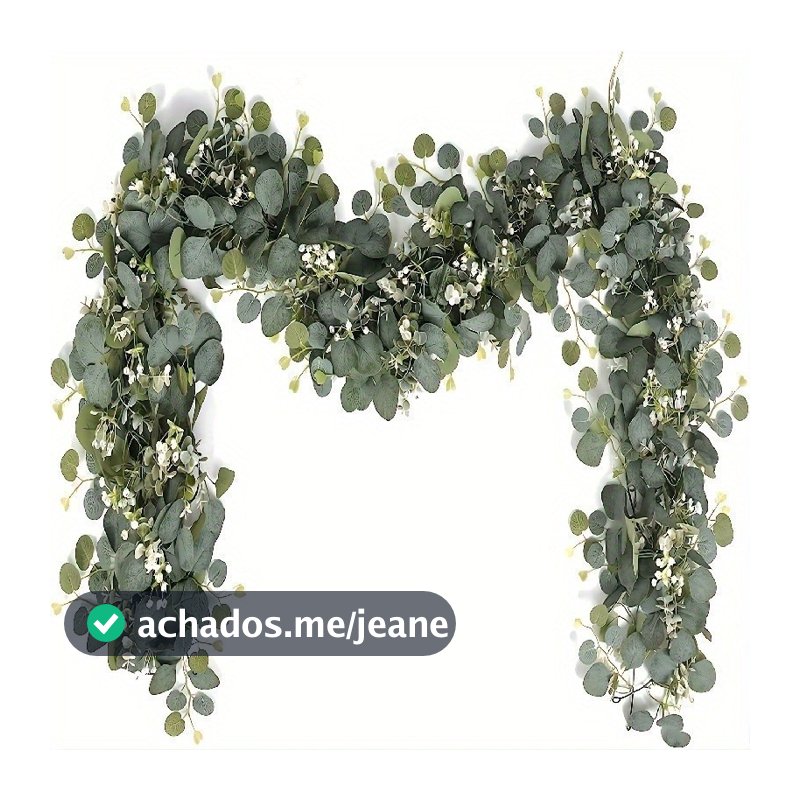 Planta Artificial de Vinha de Eucalipto Verde Pendurada para Decoração de Casamento, Jardim e Festa em Casa