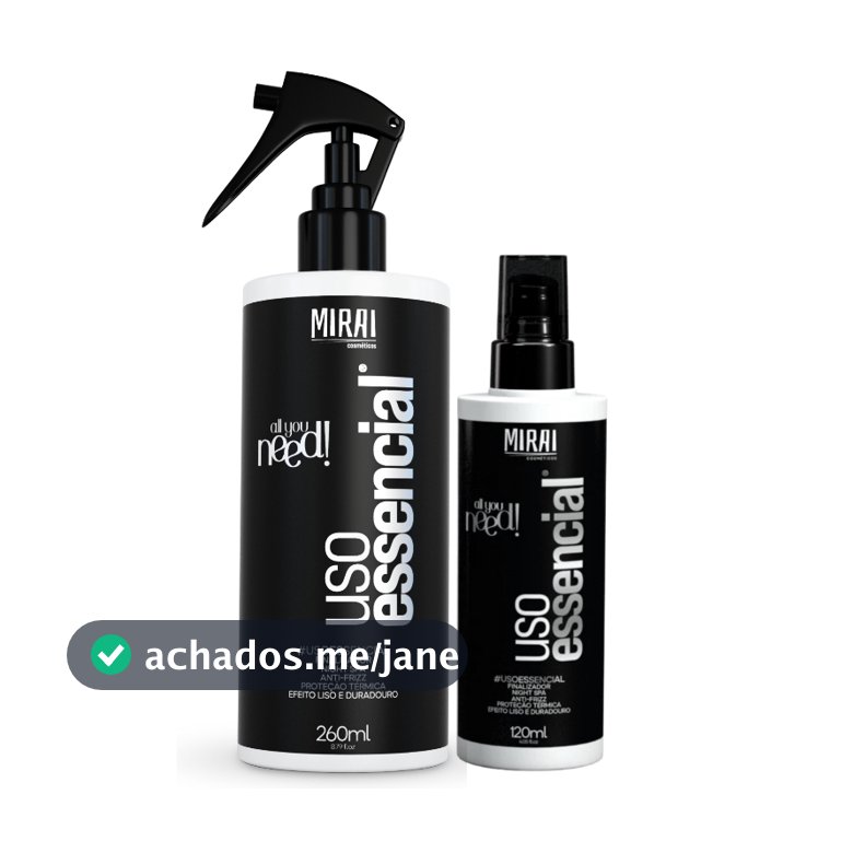 Finalizador Último Toque 260ml Mirai Leave-In Protetor Térmico Capilar Em Spray Reconstrutor