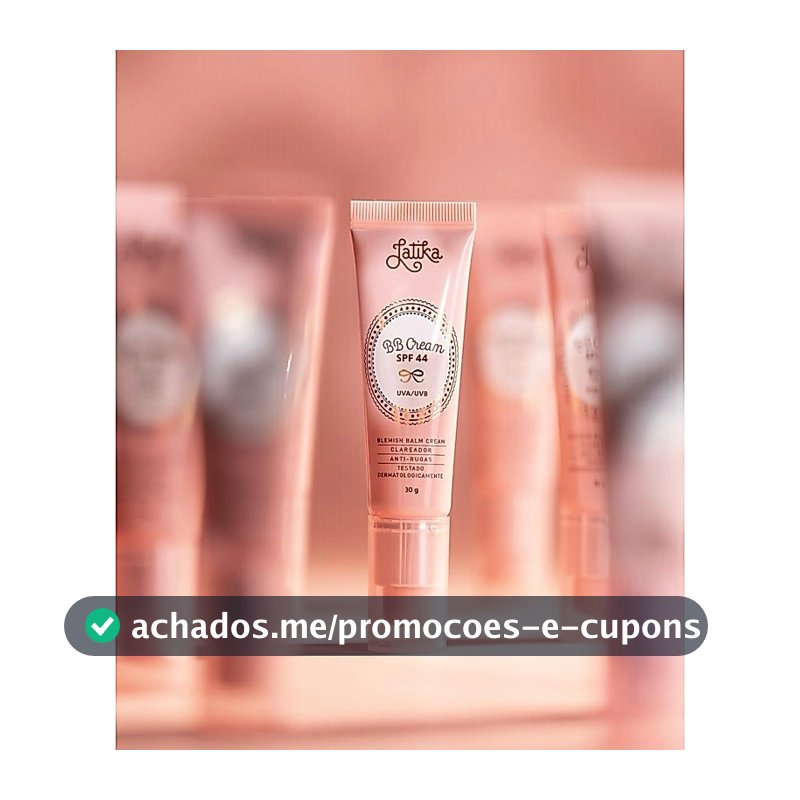 BB Cream Latika Clareador e  Antirrugas FPS 44 Bege-Médio.