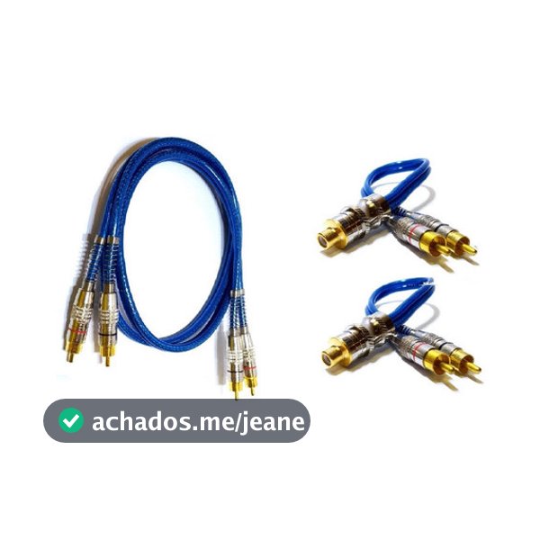 Cabo Rca Blindado 1 Metro E 2 Y 2m/1f Módulo Amplificador