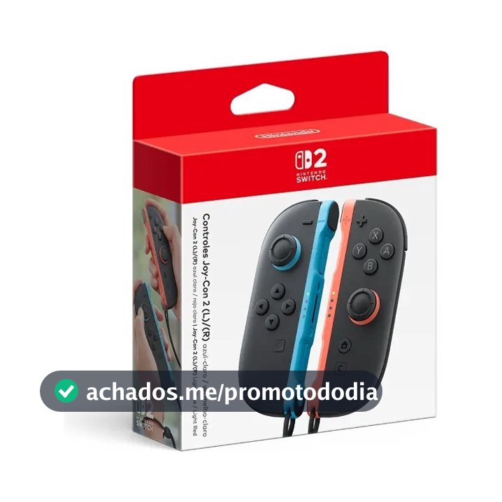 Controles Joy-con Nintendo Switch 2 Azul Claro E Vermelho Claro