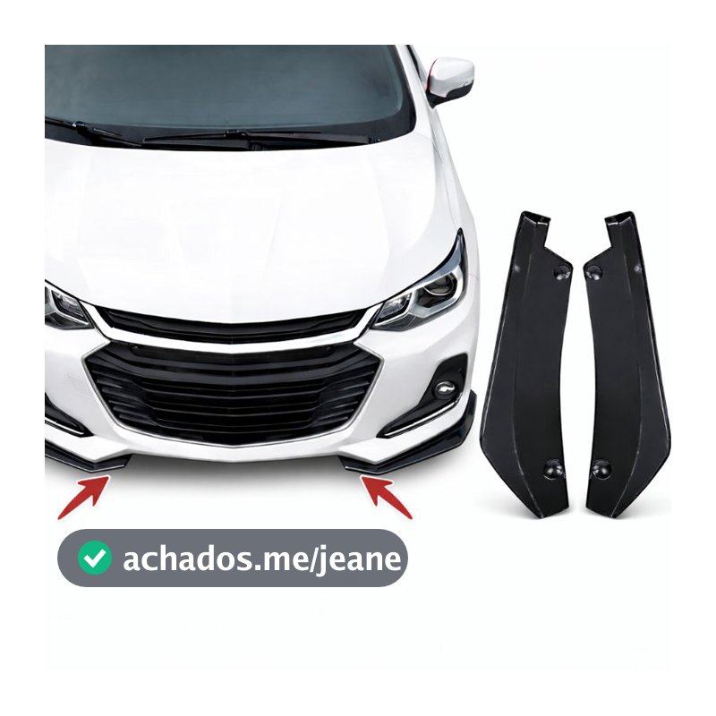 Spoiler Saia Para-Choque Dianteiro Traseiro Universal Esportivo Tuning Carro