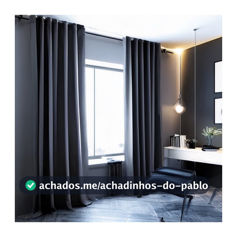 Cortina Blackout Para Quarto Sala Cozinha PVC Corta 100% Luz 2,80 Largura X 2,30 Altura Grande