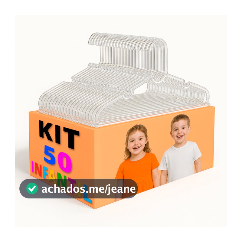 50 CABIDES ACRILICO INFANTIL conjunto organizador de calça adulto único com 30cm