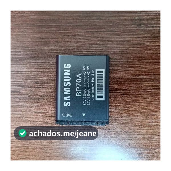Bateria BP-70A BP70A 740mAh Para Câmeras Digitais Samsung ES65 ES70 ES80 PL120 PL20 ST70 ST150F