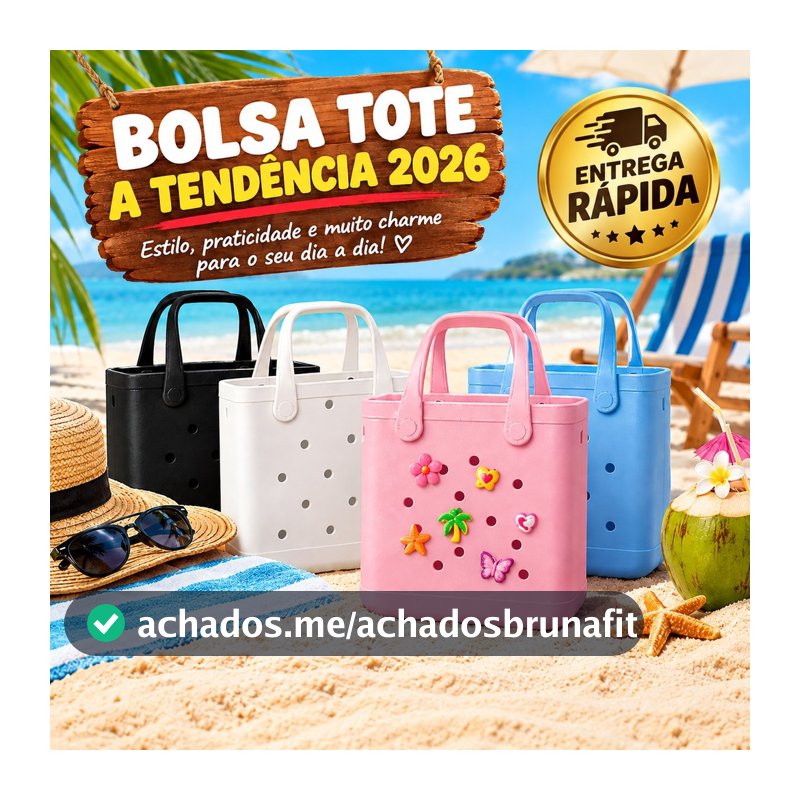 Bolsa Infantil Tote Feminina Praia Piscina Passeio com Alça Removível Leve e Fácil de Limpar