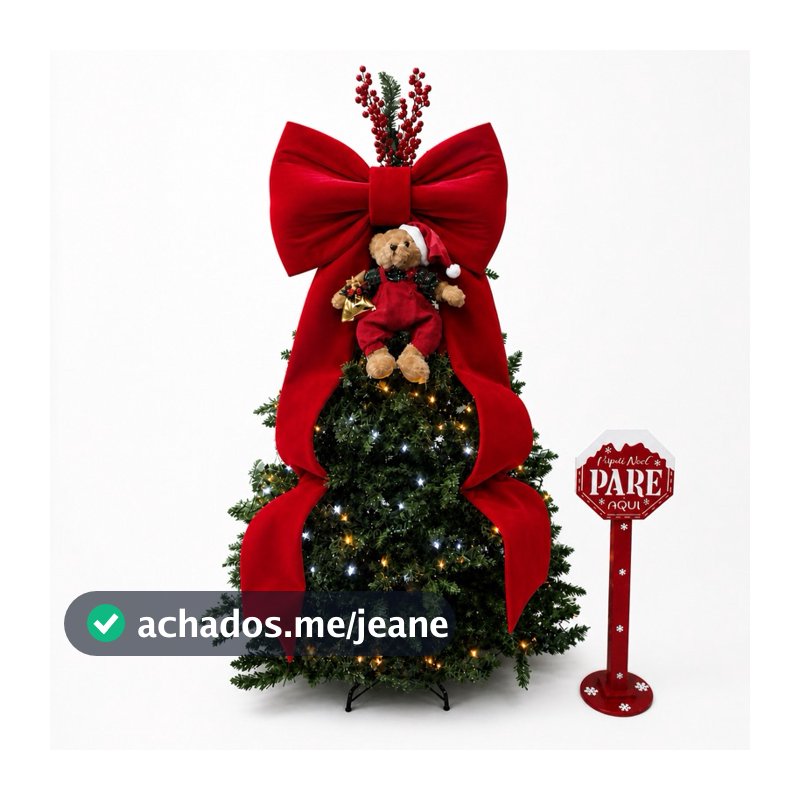 Laço Gigante Decoração Festa Natal Moto Carro 60x160 Top Venda