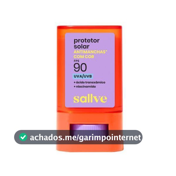Protetor Solar Bastão Sallve Antimanchas com Cor Fps 90