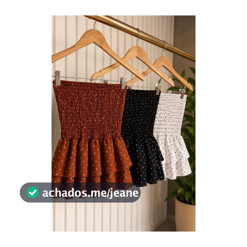 Bata POA Retro Batinha poa peplum cropped Moda calor estica leve confortavel