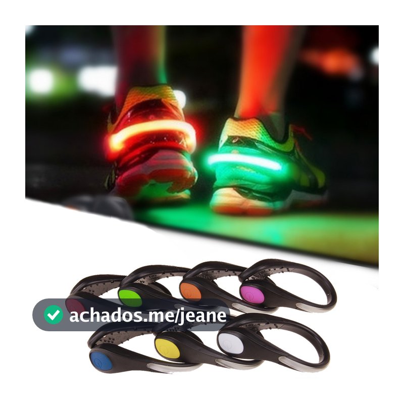 1 Pçs À Prova Dwaterproof Água LED Cadarços Sapato Clipe Brilho No Escuro Sapatos Luz Para Correr Ciclismo Andando Ilumi