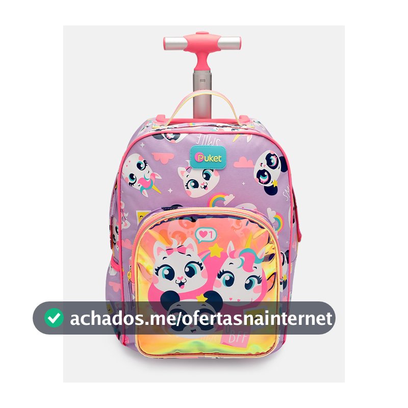 Mochila com Rodinha Pequena Multibichos Best Friend - Puket