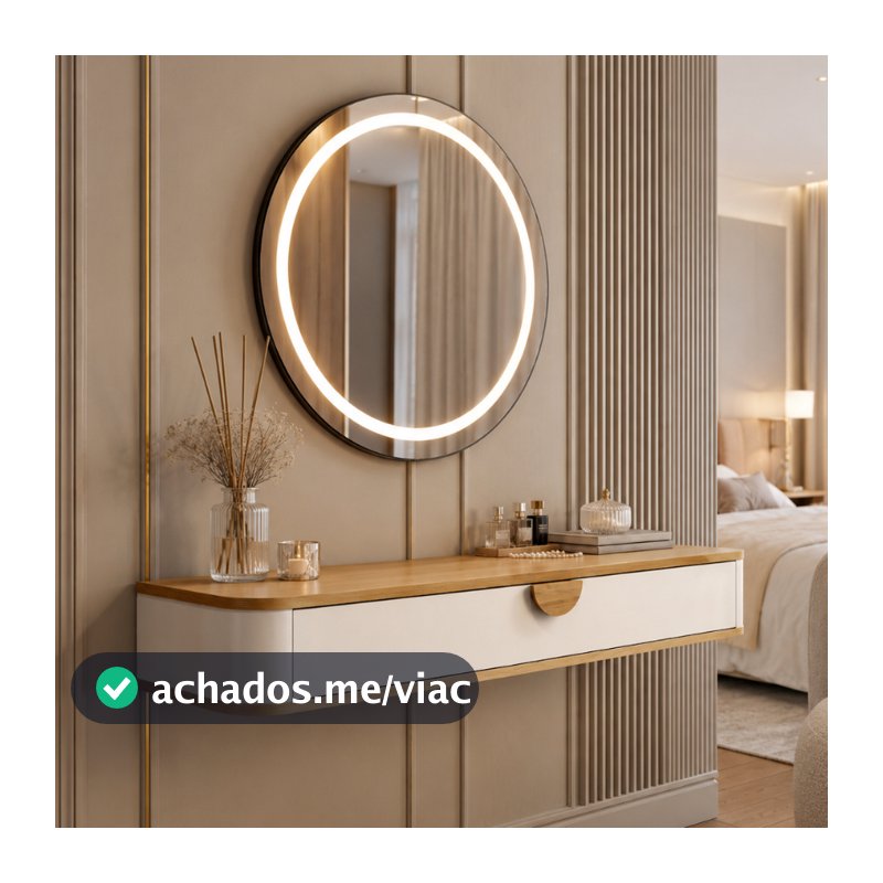 Penteadeira Suspensa Camarim com Gaveta Multifuncional para Quarto Organizador Decorativa Retrô MDF