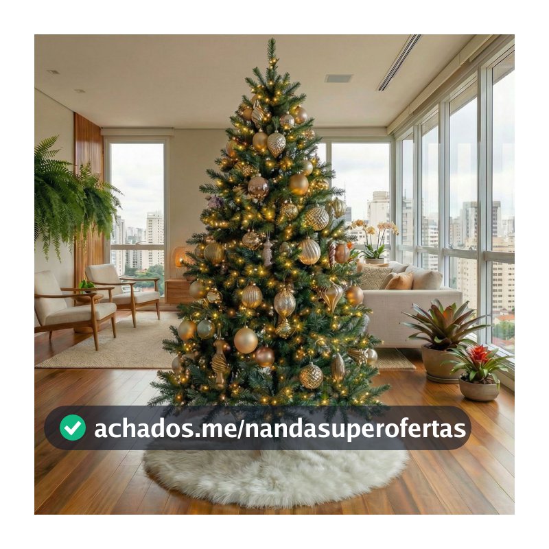 Saia Base Tapete De Árvore De Natal Enfeite Natalino 80cm