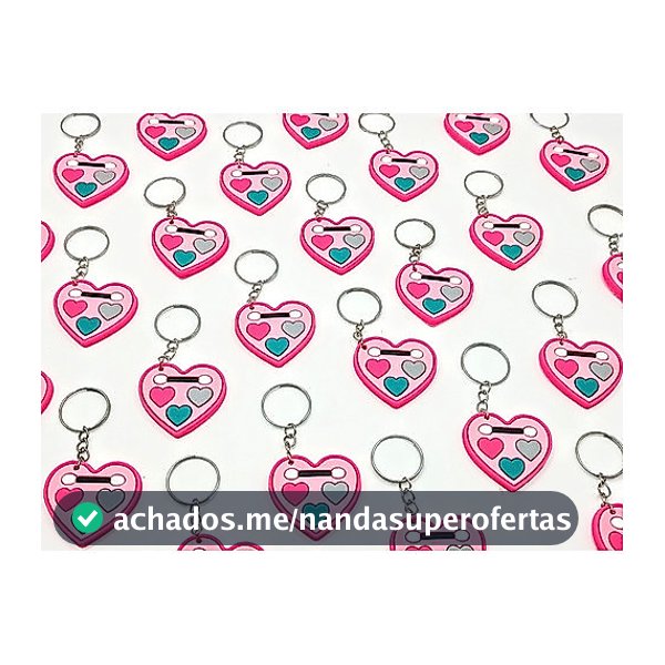 Lembrancinha Maquiagem Barbie 10un Chaveiro Tema Aniversário Novo