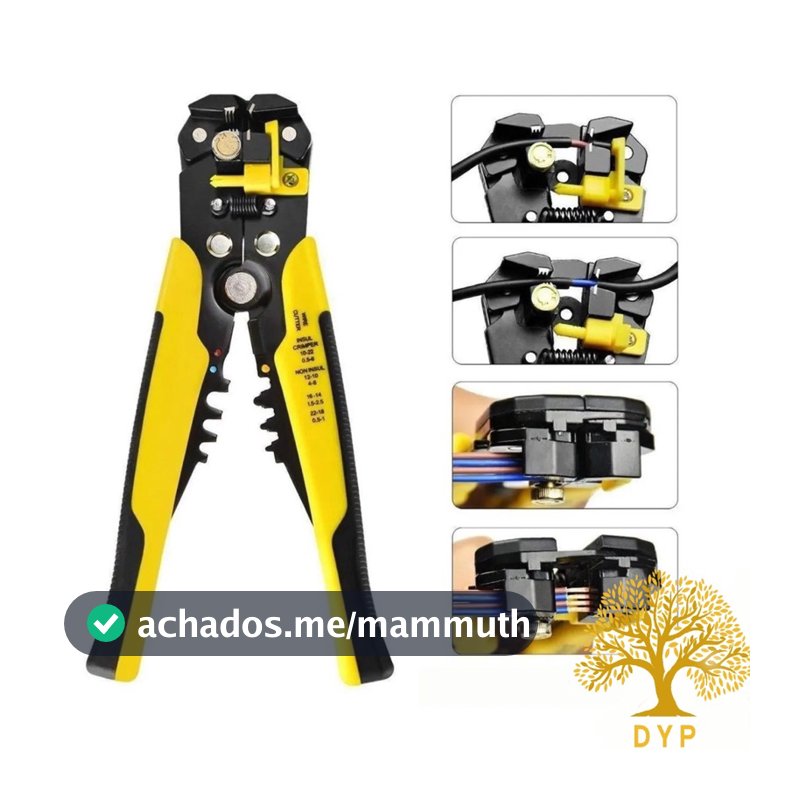 Alicate Automático Decapador Crimpador Alicate de Eletricista Descacador Fios Decapador Fio Automático 5 Em 1