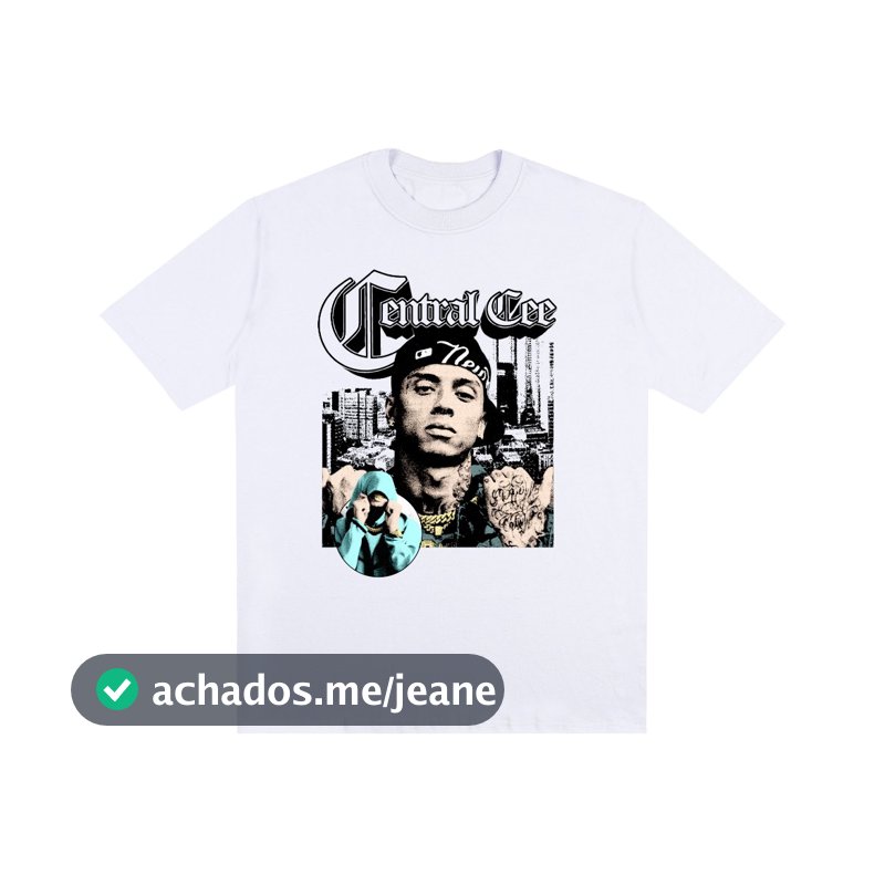 Camiseta Unissex Basic Streetwear 100% Algodão Camiseta Manga Curta Estampada Central Cee Boot