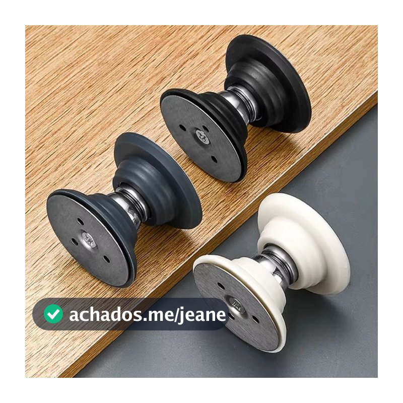 KIT 2 Prendedor Batetor Trava Fixador Porta Imã Magnético Adesivo