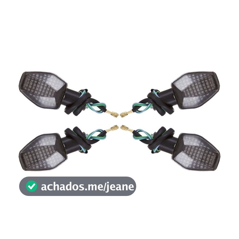 Kit 4 Mini Pisca de Moto Modelo Esportivo Hornet Pro Tork Universal compatível com todas as motos